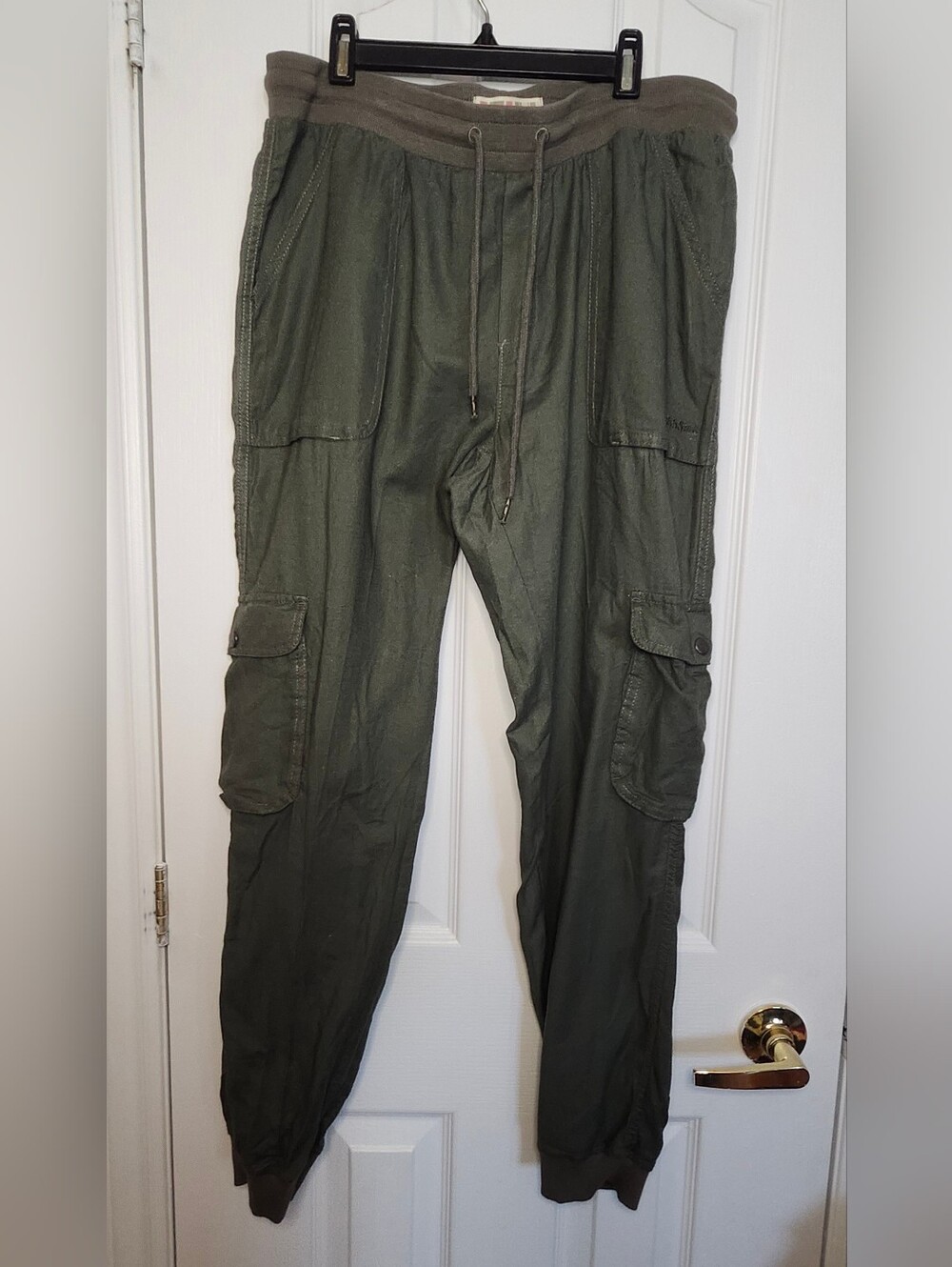 Triple Five Soul Olive Green Cargo Joggers with Side Pockets Size XL